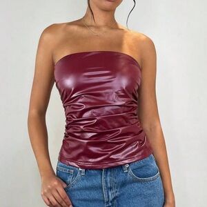 SHEIN Burgundy Top